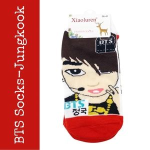 K-Pop BTS Women's Character Socks--Jungkook